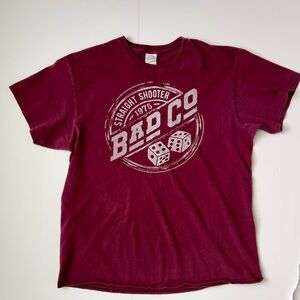 Bad Co Maroon Graphic T-Shirt